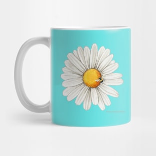 Bee and Flower Design Mug